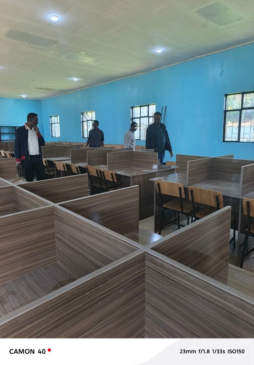 New library study carrels at Dembi Dolo University